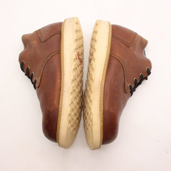 Red Wing Edge Steel Toe Boots Men’s Size 7.5 EE Brown Leather Work Boots main image 2